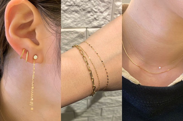 日常に映える新作ジュエリー|ルフル&ダブルチェーンで楽しむレイヤードコーディネート