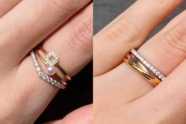 いつものリングに+1。重ね着けで叶える新しいスタイル 10選