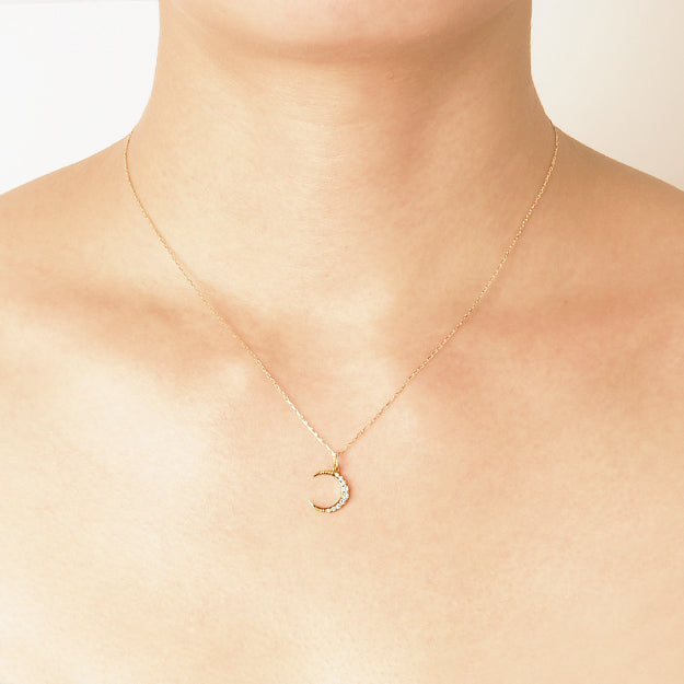 K18/Pt「セレーネ」ペンダントトップ