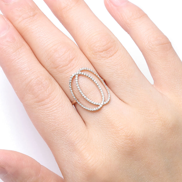 K18/Pt「グレイス」リング