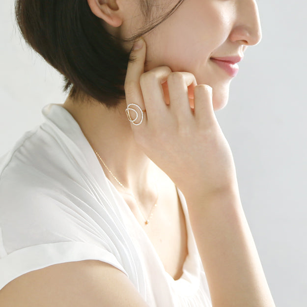 K18/Pt「アルバ」リング