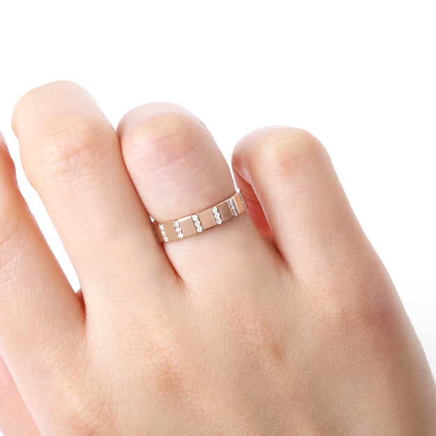 K18/Pt「ゾーイ」リング