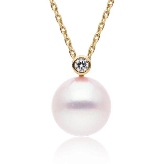 K18/Pt「アコヤパール ファーギー」ネックレス