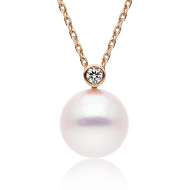 K18/Pt「アコヤパール ファーギー」ネックレス