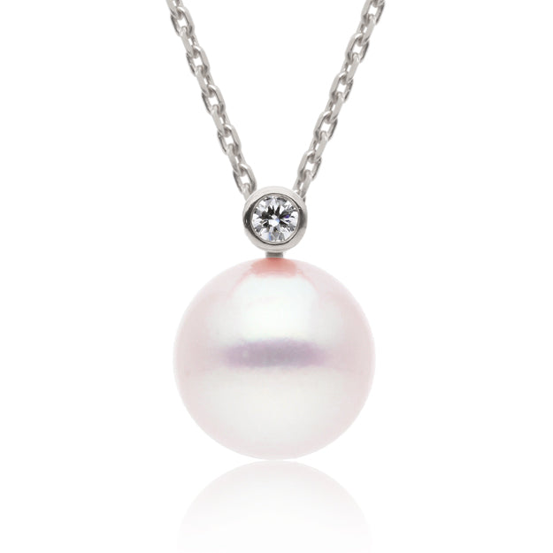 K18/Pt「アコヤパール ファーギー」ネックレス