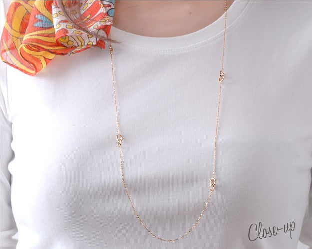 K18/Pt「フロットロング」ネックレス