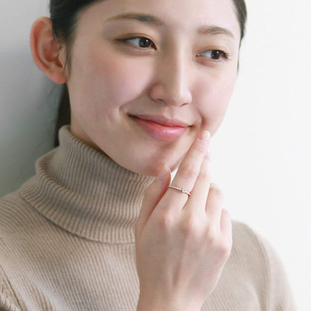 K18/Pt「シルビア」リング