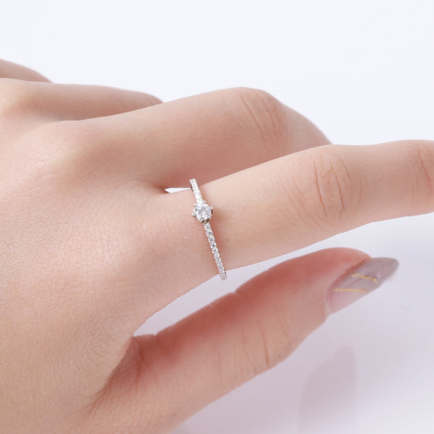 K18/Pt「シルビア」リング