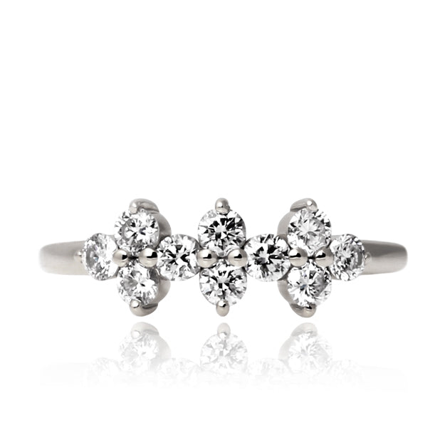 K18/Pt「ブリリアント グロリア」リング