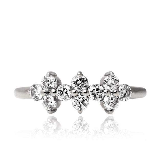 K18/Pt「ブリリアント グロリア」リング