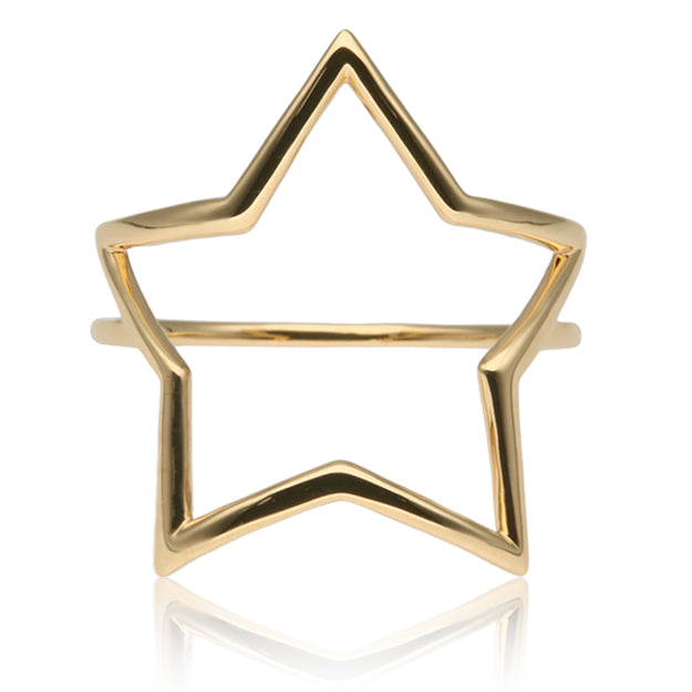 K18/Pt「エルモ スター」リング