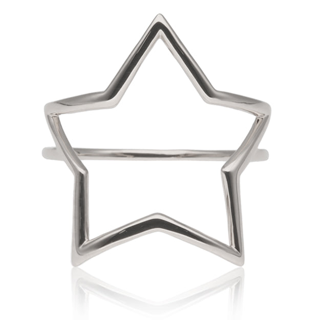 K18/Pt「エルモ スター」リング