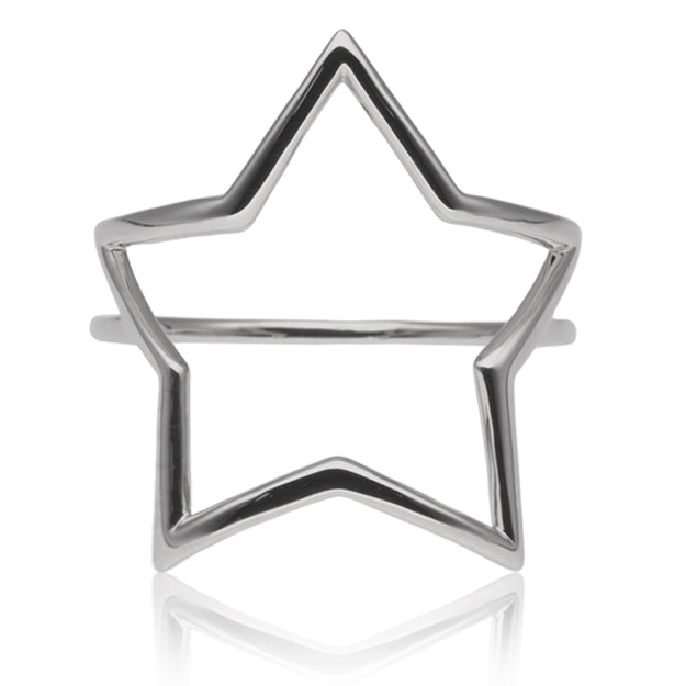 K18/Pt「エルモ スター」リング