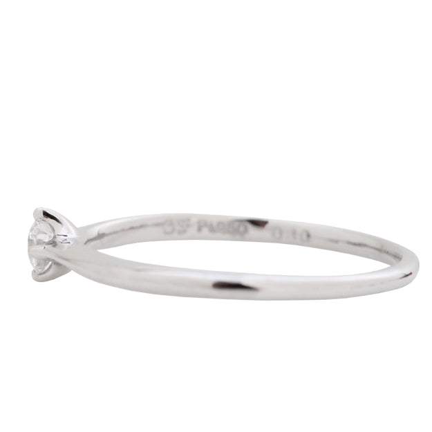 K18/Pt「中石0.1ct リロ」エンゲージリング