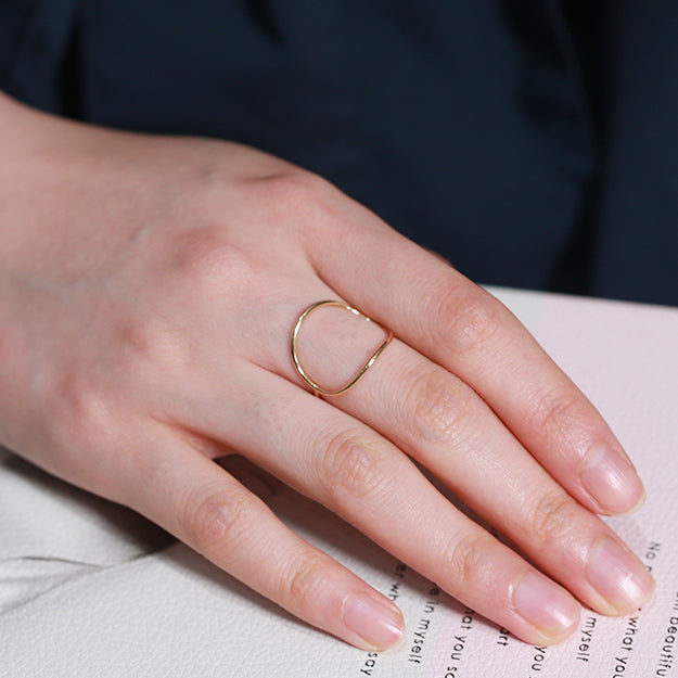 K18/Pt「エルモ オーバル」リング