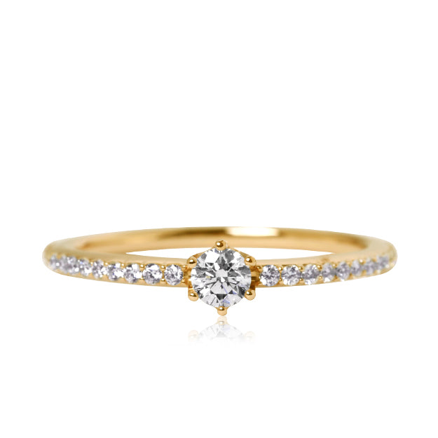 K18/Pt「シルビア」リング