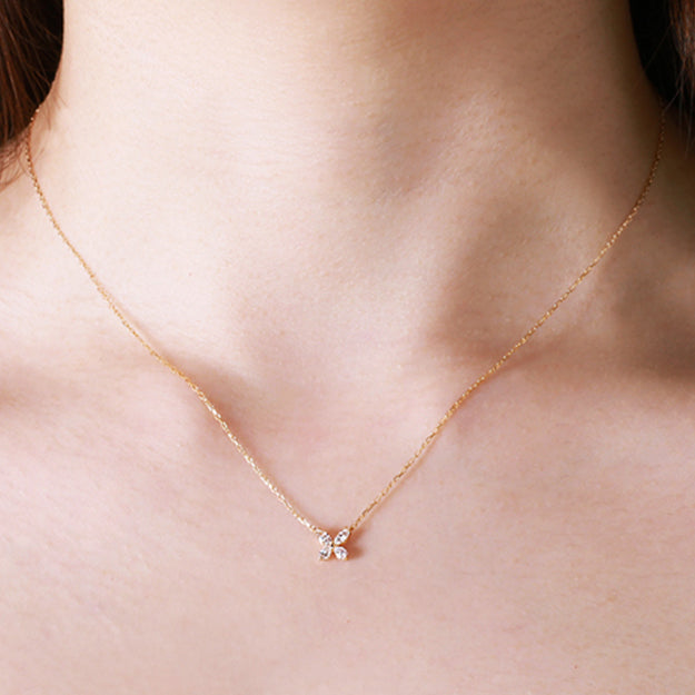 K18/Pt「ファルファ」ネックレス