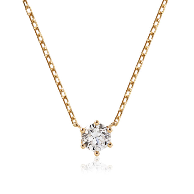 K18/Pt「0.1ctサラ」ネックレス