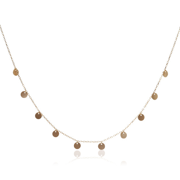 K18「フリンジ コイン」ネックレス