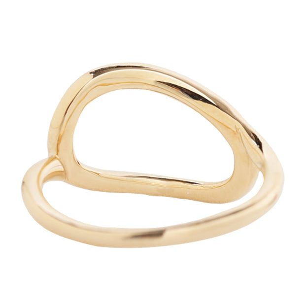 K18/Pt「ロージー オーバル」リング