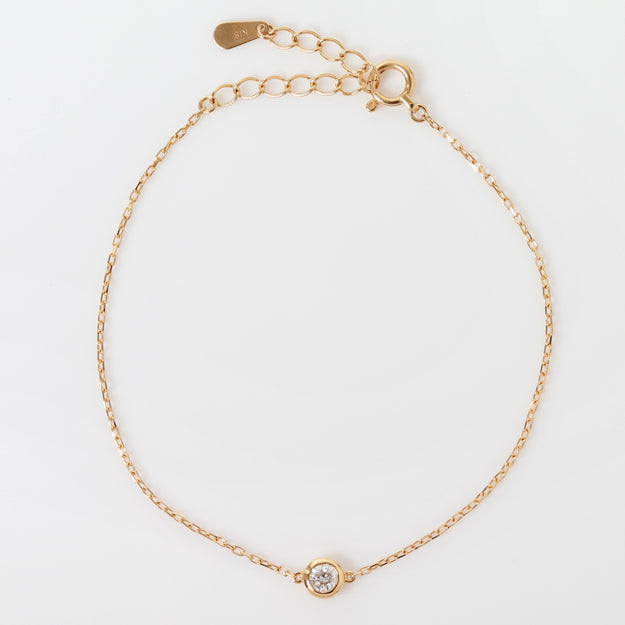 K18/Pt「0.1ctダイヤ ヌード」ブレスレット