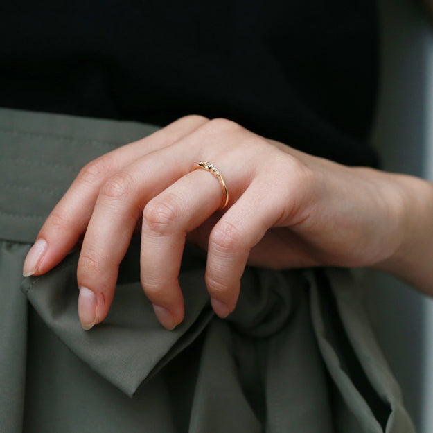 K18/Pt「エリカ」リング