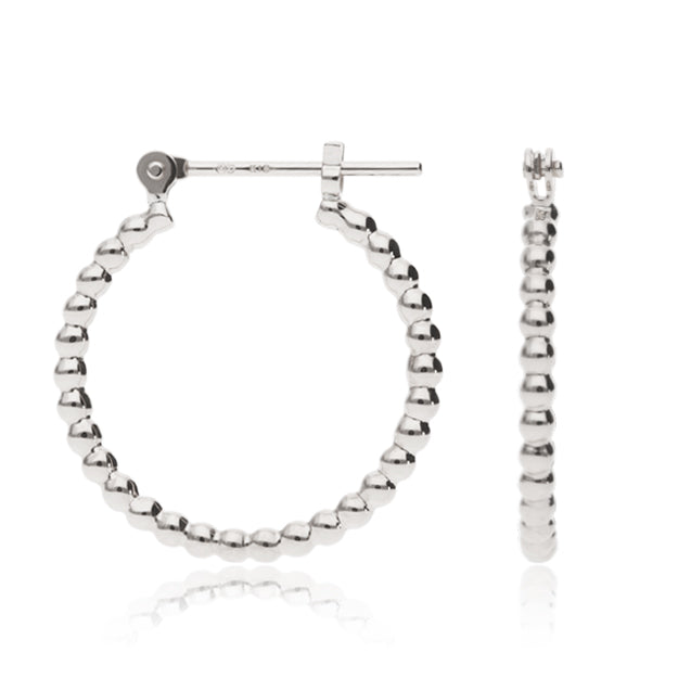 K18/Pt「カトレア フープ」ピアス