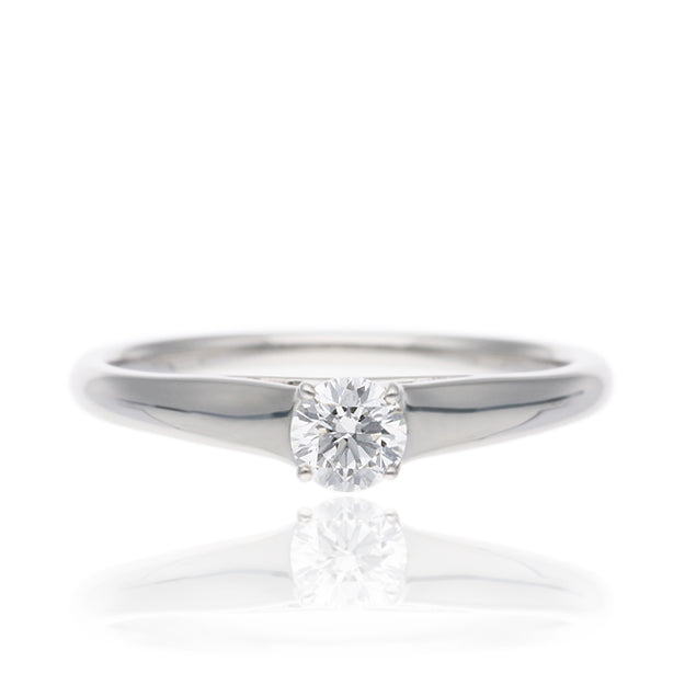 K18/Pt「中石0.2ct リオン」エンゲージリング