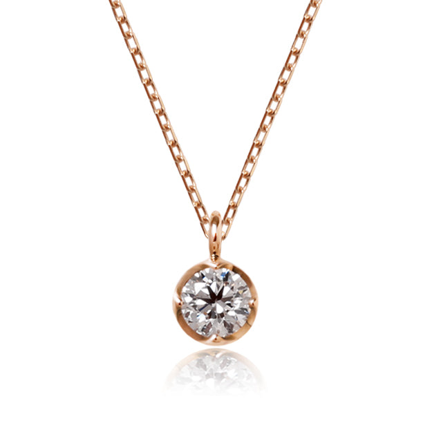 K18/Pt「0.1ctコロ」ネックレス