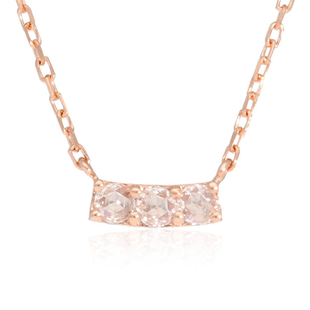 K18/Pt「ポレールローズ」ネックレス