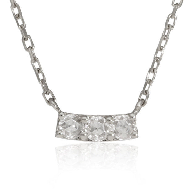 K18/Pt「ポレールローズ」ネックレス