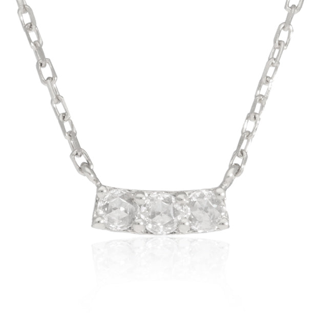 K18/Pt「ポレールローズ」ネックレス