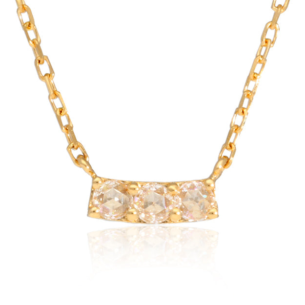 K18/Pt「ポレールローズ」ネックレス