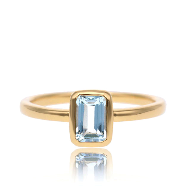 K18/Pt「アクアマリン セーラ」リング