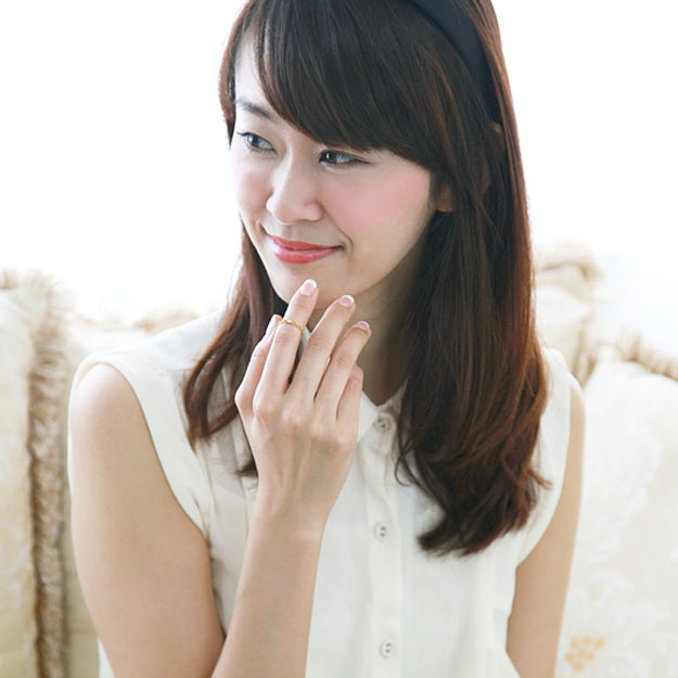 K18/Pt「シンディ」リング