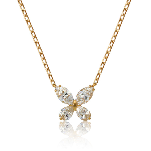 K18/Pt「ファルファ」ネックレス