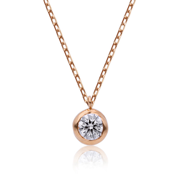 K18/Pt「0.1ctレオ」ネックレス