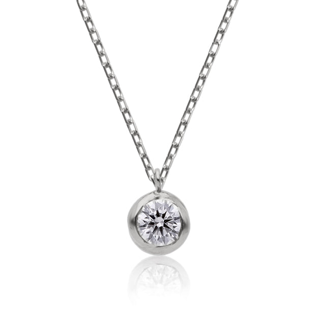 K18/Pt「0.1ctレオ」ネックレス