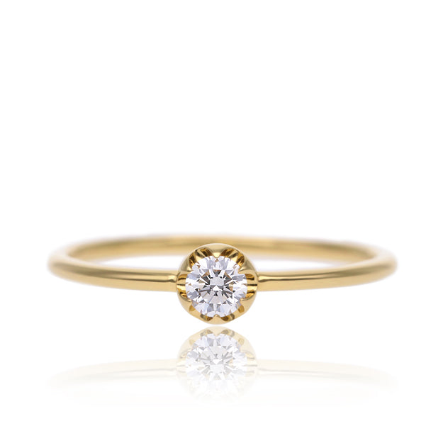 K18/Pt「0.1ctミオ」リング