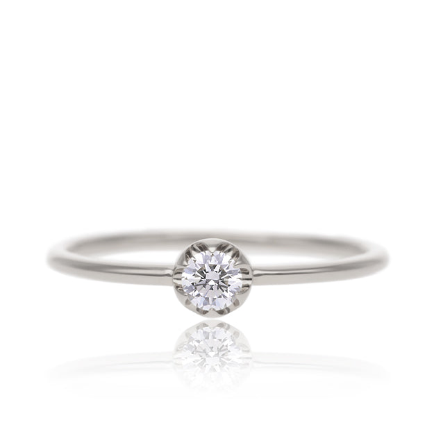 K18/Pt「0.1ctミオ」リング