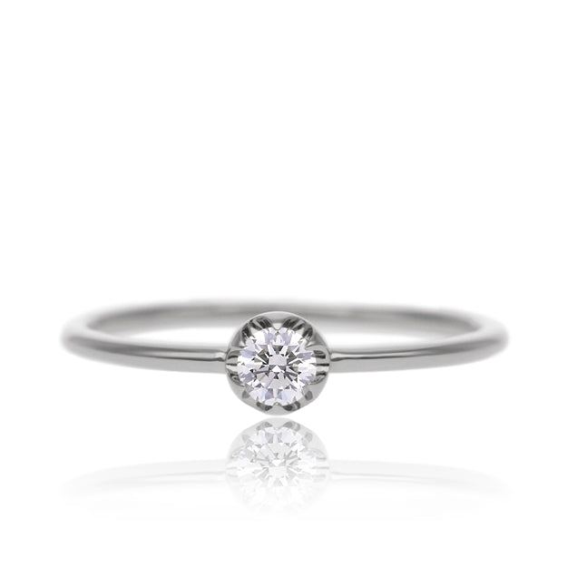 K18/Pt「0.1ctミオ」リング