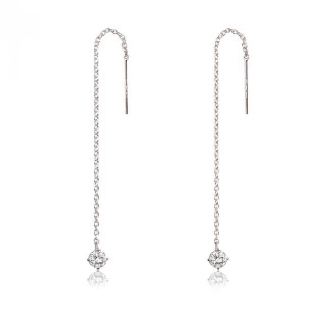 K18/Pt「0.2ctレインドロップ」ピアス