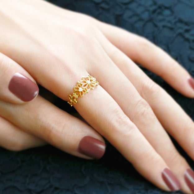 K18/Pt「アイリーン」リング