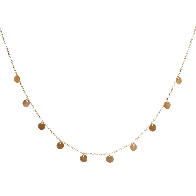 K18「フリンジ コイン」ネックレス