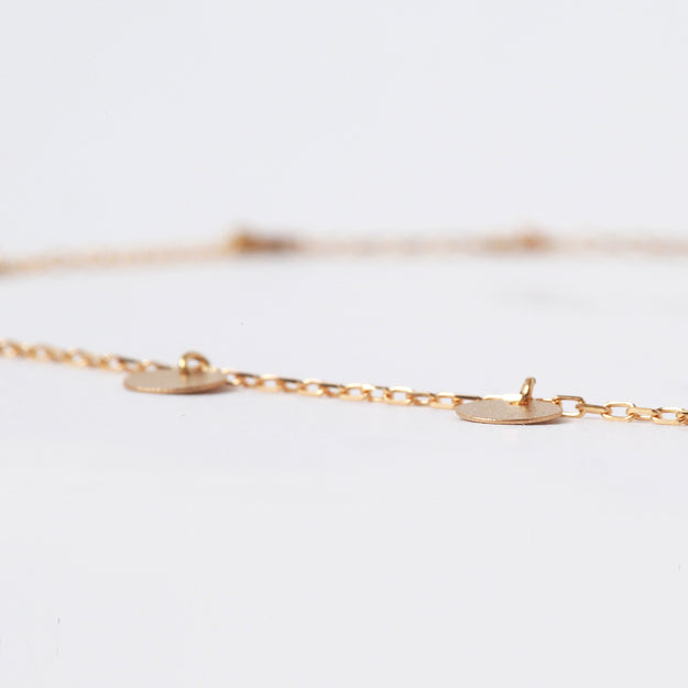 K18「フリンジ コイン」ネックレス