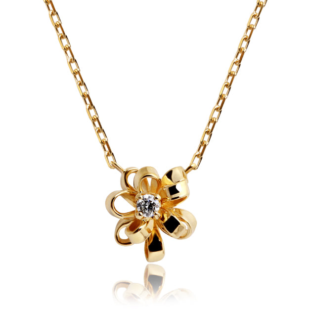 K18/Pt「ボンボン」ネックレス