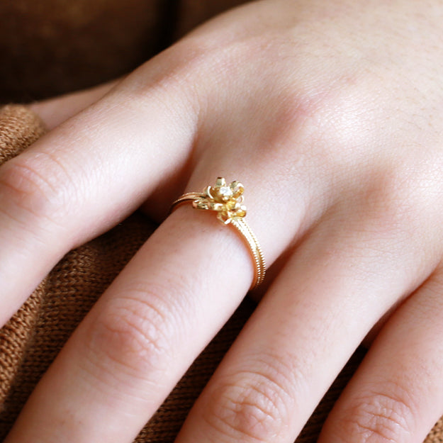 K18/Pt「ボンボン」リング