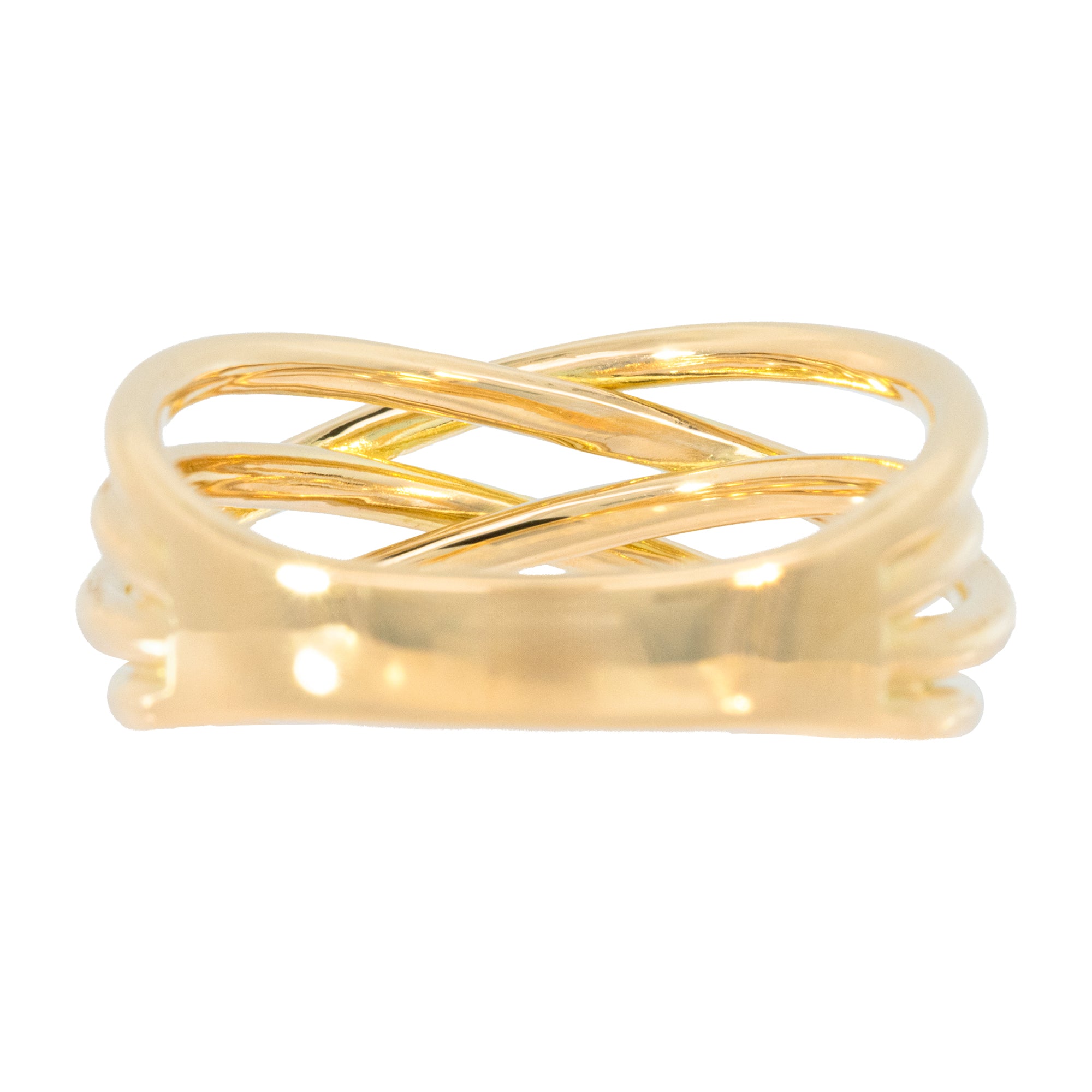 K18/Pt「ストラート」リング