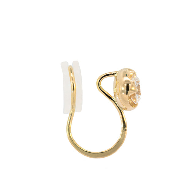 K18「0.15ctラウラ」イヤリング(片耳用)