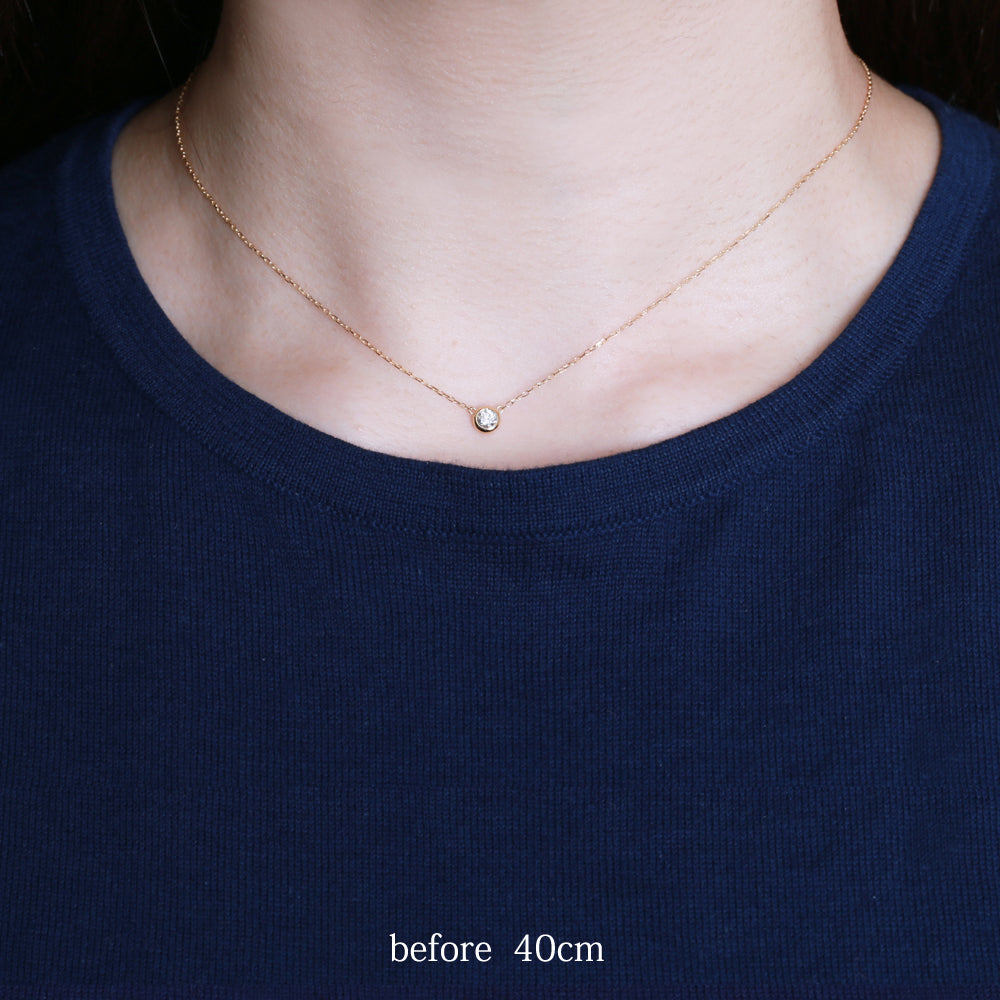 単品購入不可// K18/Pt「アジャスターチェーン」3cm ※ネックレスと同時購入のみ/単品購入不可